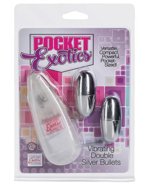California Exotic Novelties Pocket Exotics Double Silver Bullets Dildos