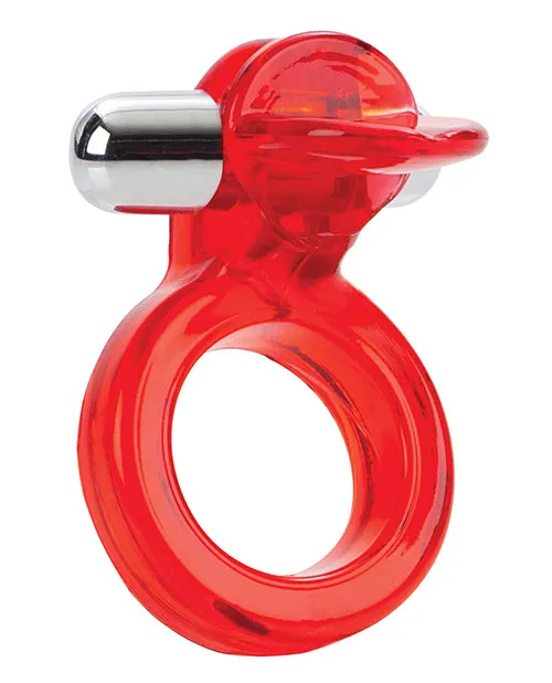California Exotic Novelties Vibrators Wireless Clit Flicker Red