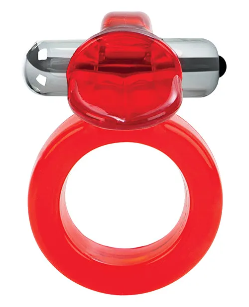 California Exotic Novelties Vibrators Wireless Clit Flicker Red
