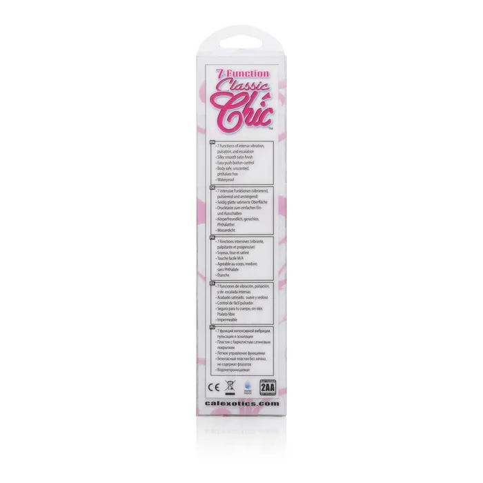 California Exotic Vibrators 7 Function Classic Chic Standard G Black
