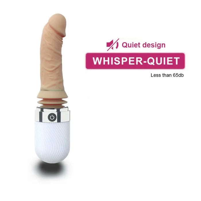DIBE Vibrators Waterproof Medical Silicone 7 Mode Thrusting Vibration Heating