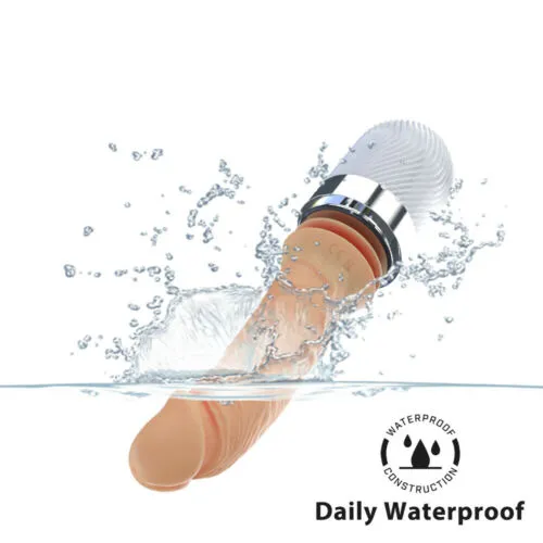 DIBE Vibrators Waterproof Medical Silicone 7 Mode Thrusting Vibration Heating