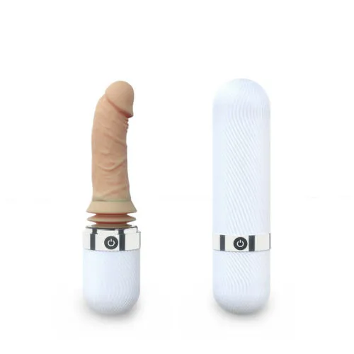 DIBE Vibrators Waterproof Medical Silicone 7 Mode Thrusting Vibration Heating