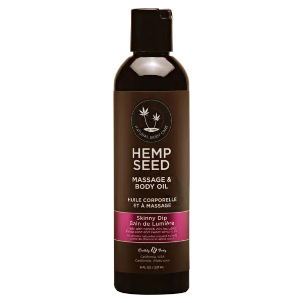 Earthly Body Couples Hemp Seed Massage Body Oil Skinny Dip Vanilla Fairy Floss Scented 237 ml Bottle Earthly Body Couples Hemp Seed Massage Body Oil Skinny Dip Vanilla Fairy Floss Scented 237 ml Bottle