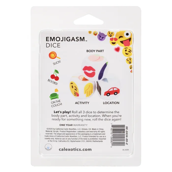 Emojigasm Dice California Exotic Vibrators