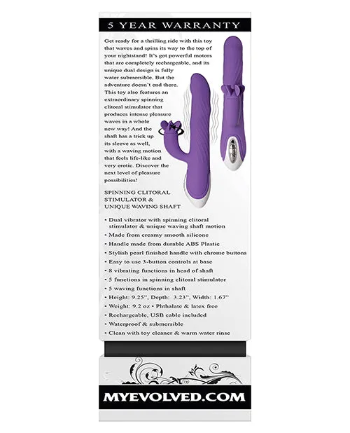 Evolved Tilt O Whirl Dual Stim Purple Evolved Novelties INC Vibrators
