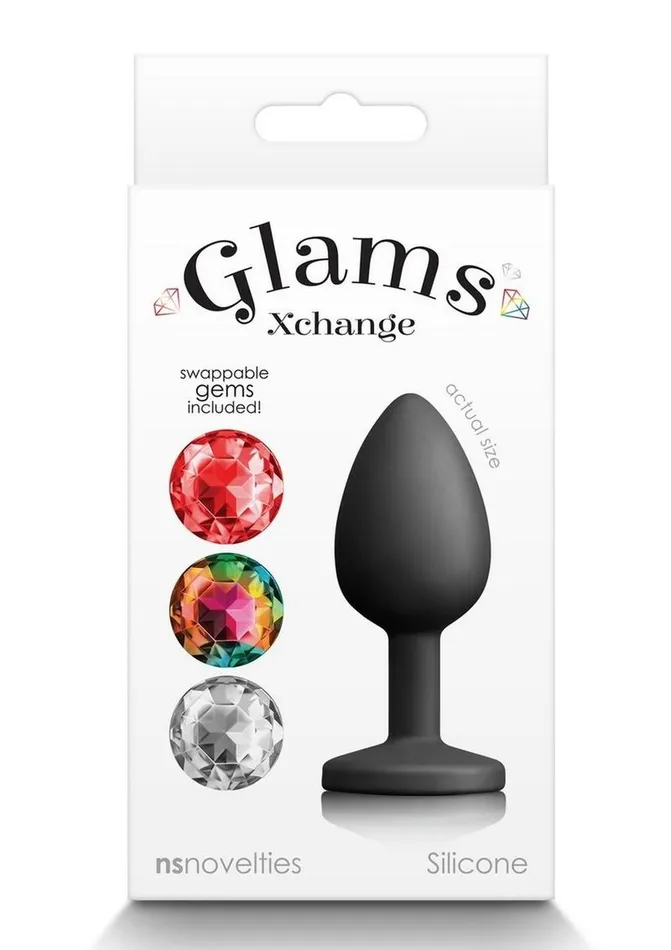 Glams Male Sex Toys Glams Xchange Round Silicone Anal Plug
