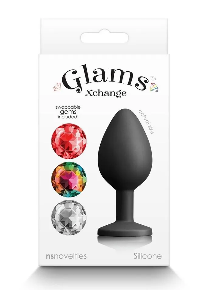 Glams Male Sex Toys Glams Xchange Round Silicone Anal Plug