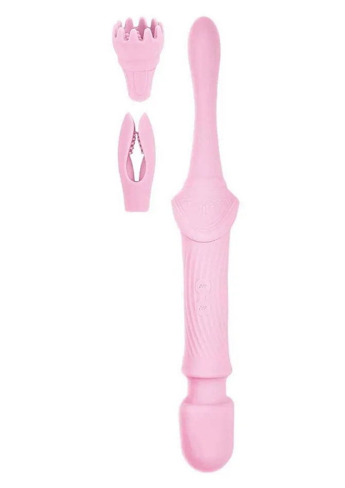 Goddess Vibrators Goddess Pink Elegance Rechargeable Silicone Duel End Massager