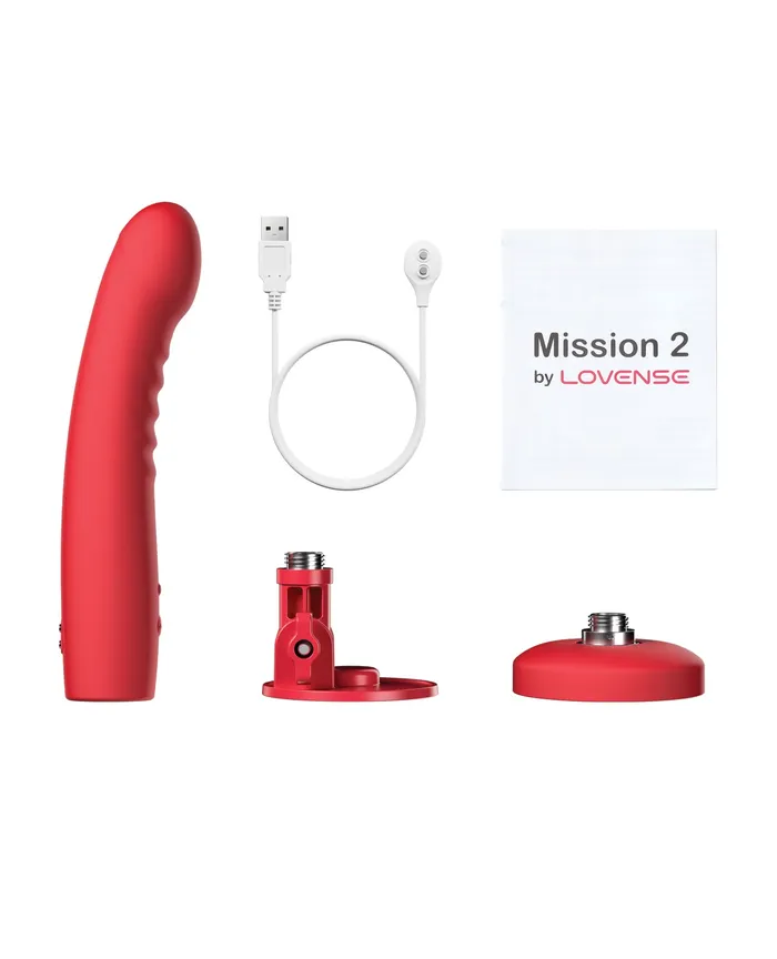 Hytto Pte Ltd Vibrators Lovense Mission 2 TouchSensitive Tech Red