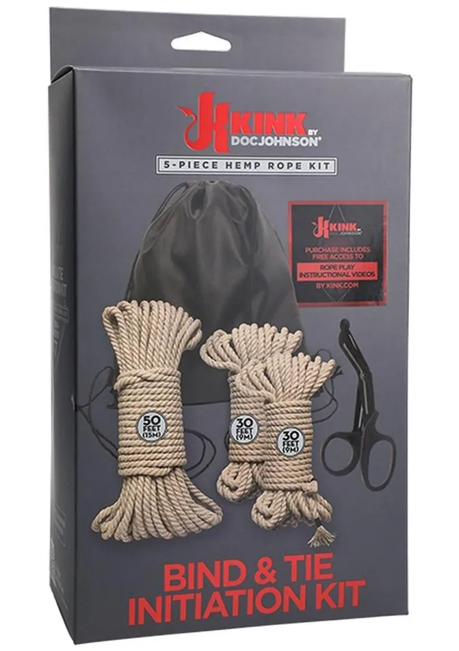 Kink Vibrators Kink Bind and Tie Initiation Hemp Rope