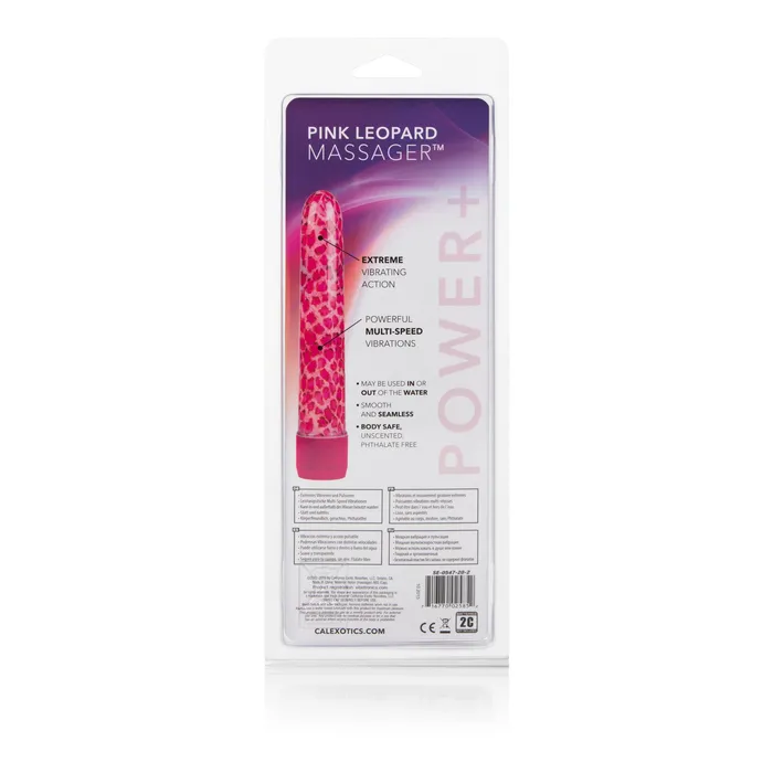 Leopard Massager Pink California Exotic Vibrators
