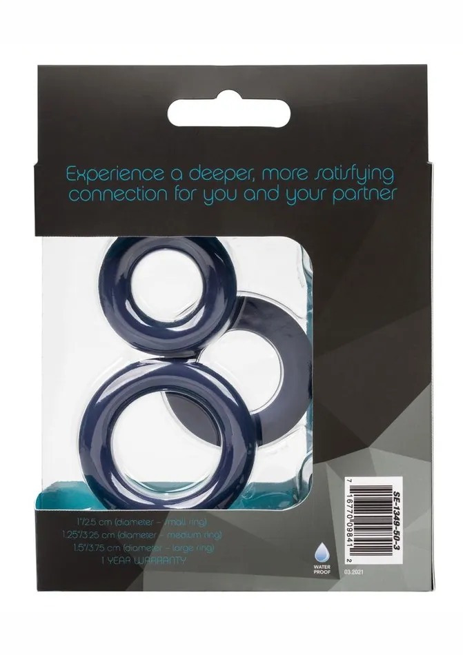 Link Up Ultra Soft Elite Set Silicone Cock Rings Link Up Male Sex Toys