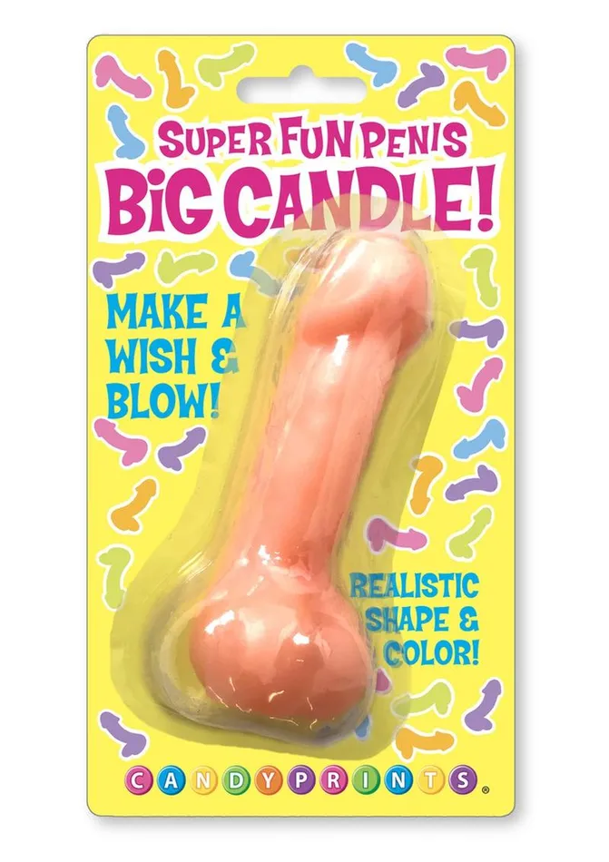 Male Sex Toys Candyprints Party Candyprints Super Fun Penis Big Candle
