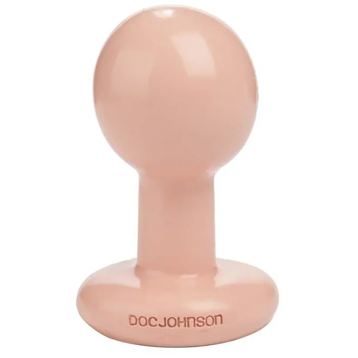 Male Sex Toys Doc Johnson Ball Shape Anal Plug Small White