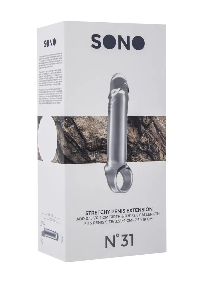 Male Sex Toys Sono No31 Stretchy Penis Extension Translucent Shots Sono