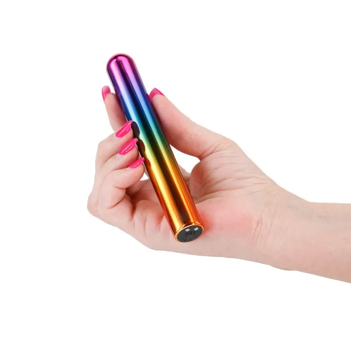 NS Novelties Female Sex Toys Chroma Rainbow Large Metallic Rainbow 138 cm USB Rechargeable Vibrator NS Novelties Female Sex Toys Chroma Rainbow Large Metallic Rainbow 138 cm USB Rechargeable Vibrator