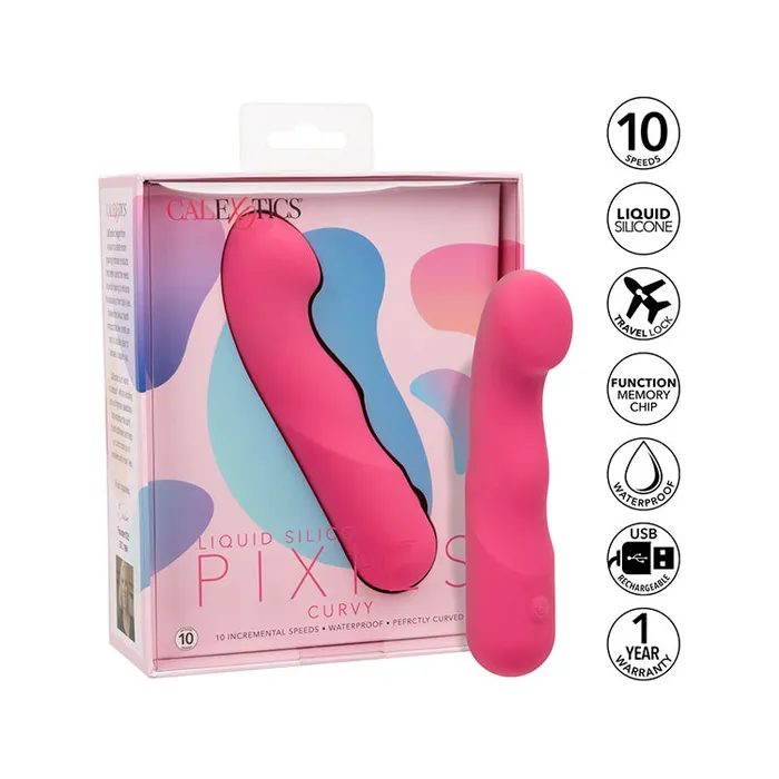 Pixies Curvy Vibrator Cal Exotics Female Sex Toys
