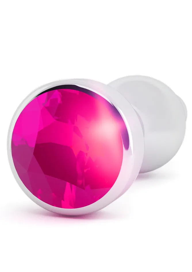 Rich R8 Silver Plug 35 Inch Rose Red Sapphire Shots Rich Anal