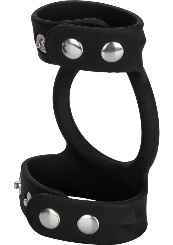 Rings Male Sex Toys Silicone TriSnap C and B Cage Cock Ring