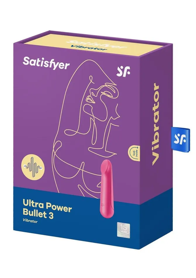 Satisfyer Female Sex Toys Satisfyer Ultra Power Bullet 3 Rechargeable Silicone Bullet Vibrator
