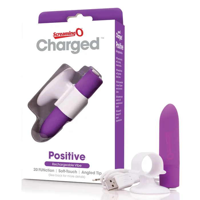 Screaming O Vibrators Charged Positive Rechargeable Vibe Grape