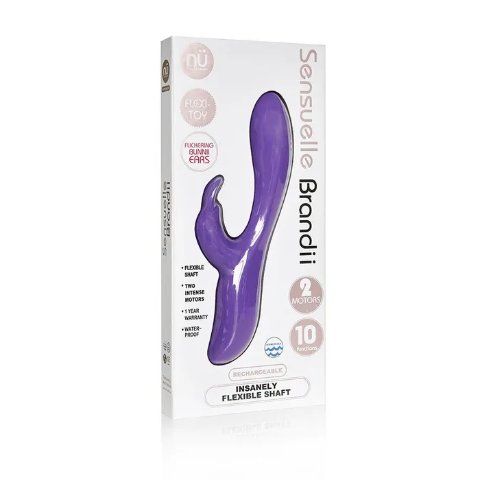 Sensuelle Vibrators Sensuelle Brandii 10 Function Rabbit Vibe Purple