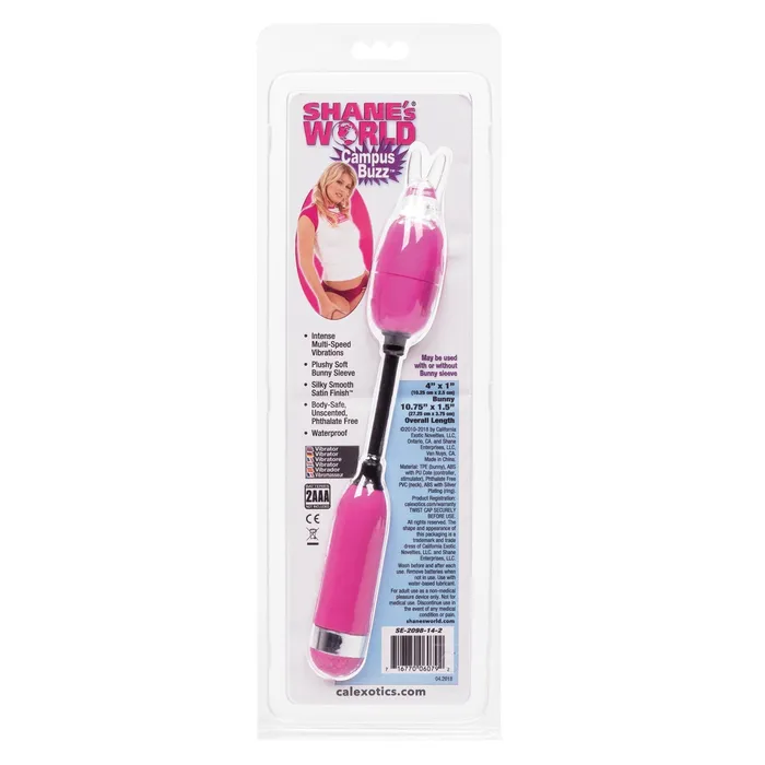 Shanes World Campus Buzz Massager Purple CalExotics Vibrators