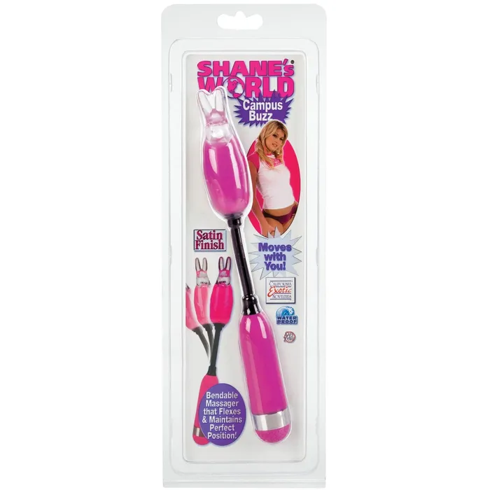 Shanes World Campus Buzz Massager Purple CalExotics Vibrators