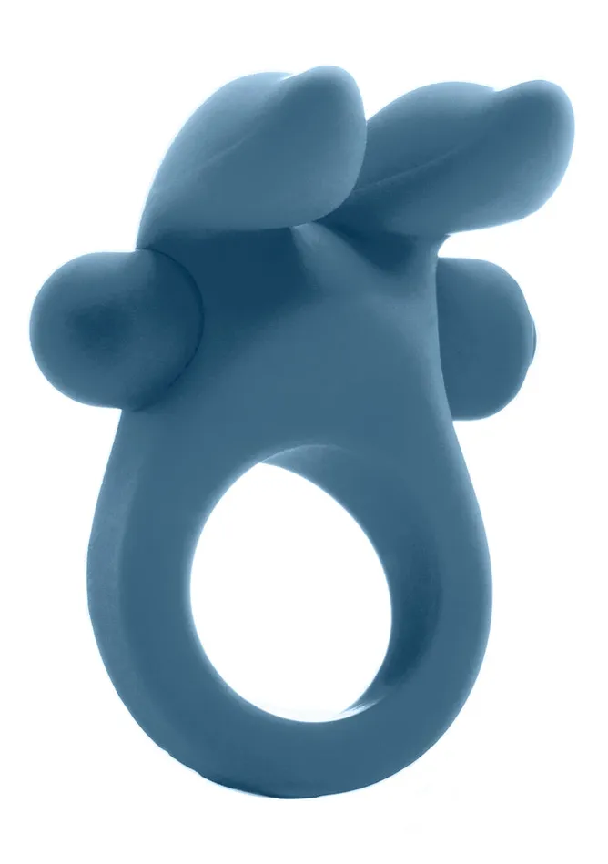 Shots Mjuze Bunny Cockring Blue Vibrators