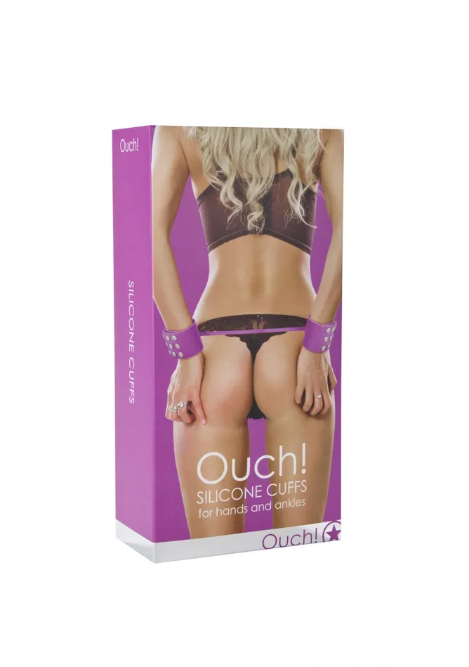 Silicone Cuffs Purple Shots Ouch Vibrators