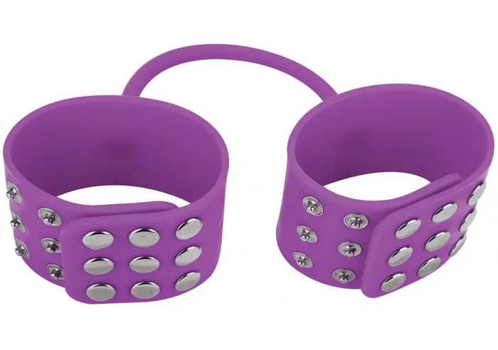 Silicone Cuffs Purple Shots Ouch Vibrators