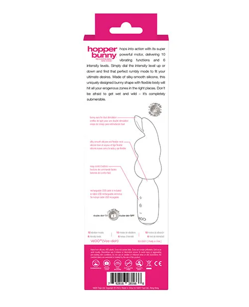 Vedo Hopper Bunny Rechargeable Mini Wand Savvy Co Vibrators