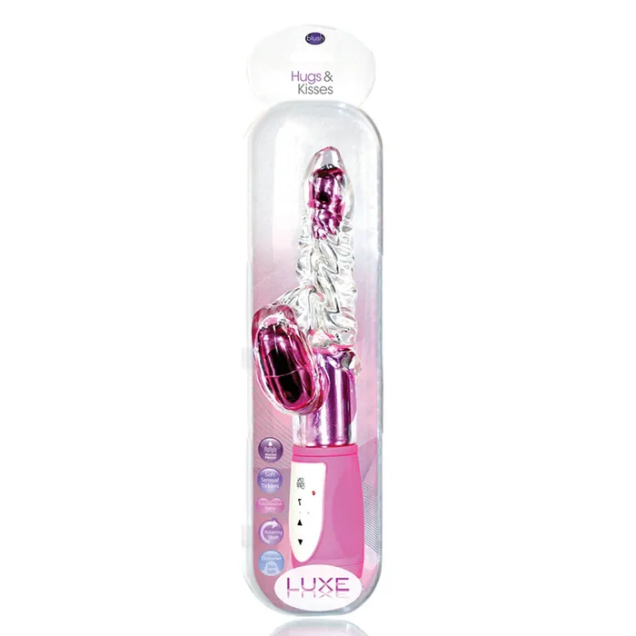 Vibrators Blush Novelties Blush Hugs And Kisses Pink