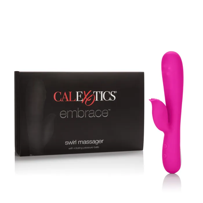 Vibrators Embrace Swirl Massager Pink California Exotic