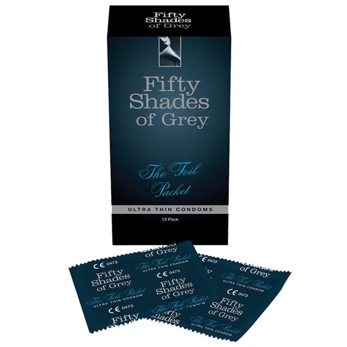 Vibrators Fifty Shades Fifty Shades Foil Packet Condoms 12pk