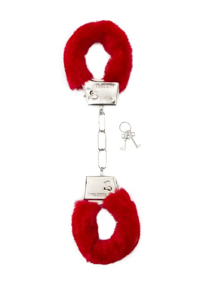 Vibrators Furry Handcuffs Red Shots Shots Toys