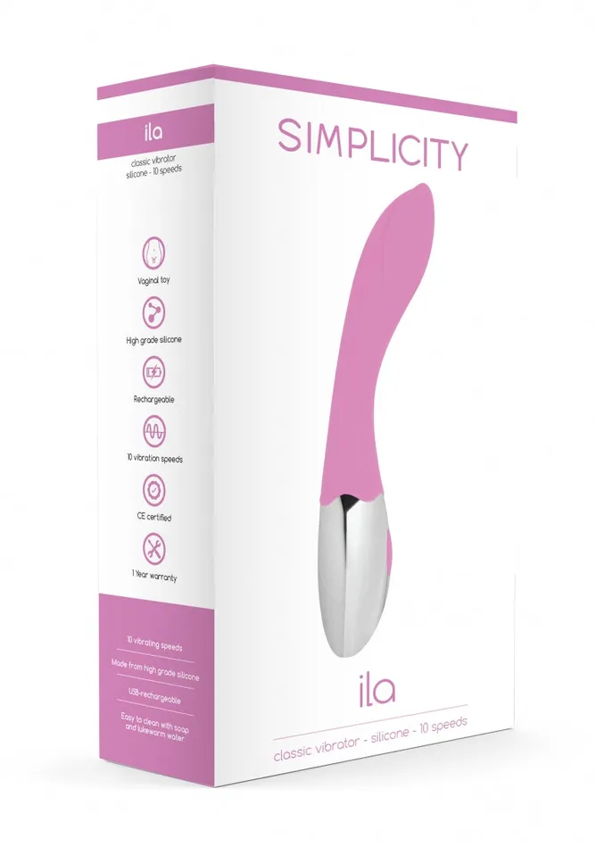 Vibrators ILA Classic vibrator Pink Shots Simplicity