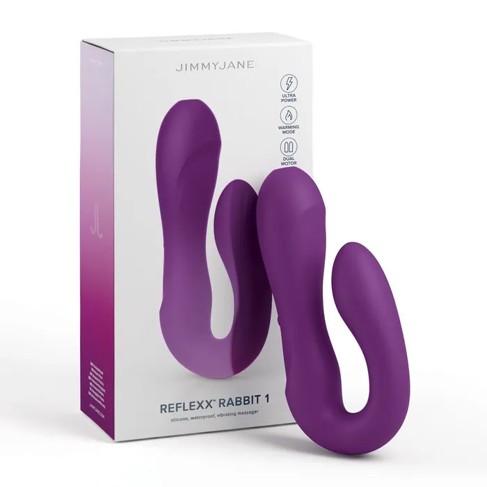 Vibrators JimmyJane JimmyJane Reflexx Rabbit 1 Purple USB Rechargeable Dual Vibrator Vibrators JimmyJane JimmyJane Reflexx Rabbit 1 Purple USB Rechargeable Dual Vibrator