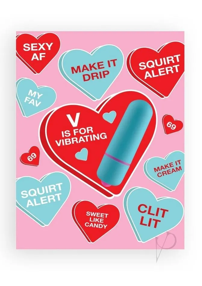 Vibrators Naughtyvibes Vibe Sweet Hearts Greeting Card Rock Candy Toys