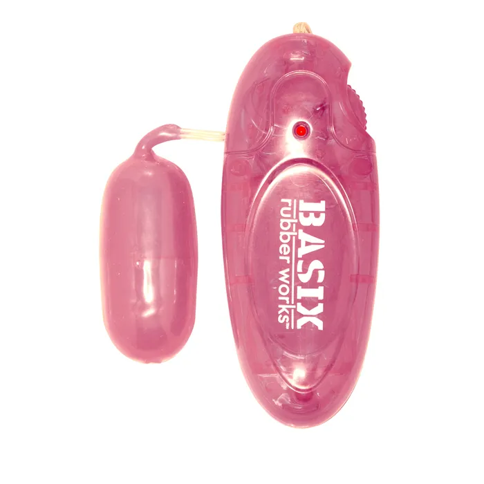 Vibrators PipeDream PipeDream Basix Rubber Works Jelly Egg Pink