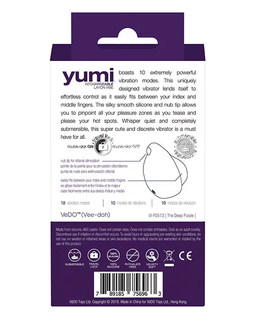 Vibrators Savvy Co Vedo Yumi Finger Vibe