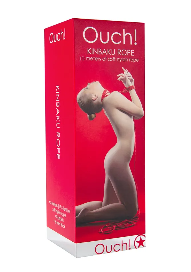 Vibrators Shots Ouch Kinbaku Rope 10m Red