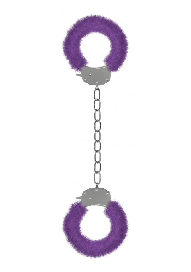 Vibrators Shots Ouch Pleasure Legcuffs Furry Purple