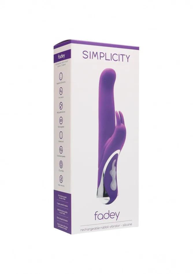 Vibrators Shots Simplicity FADEY rechargeable rabbit vibrator Purple