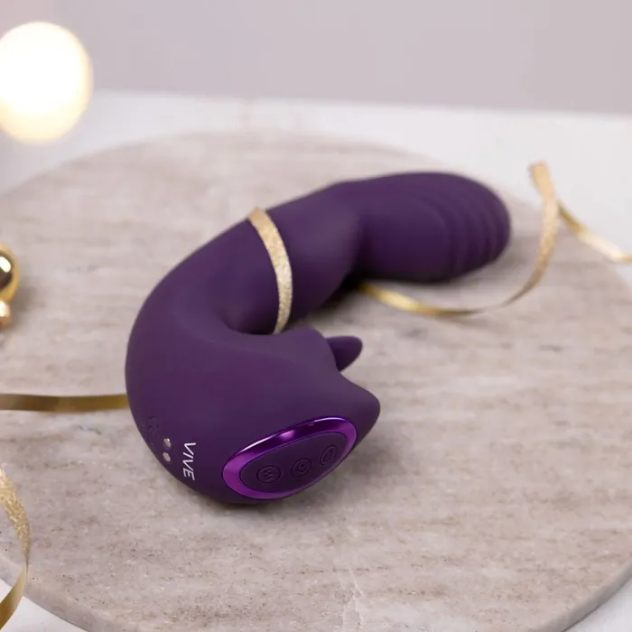 VIVE Yumi Purple USB Rechargeable Triple Motor Vibrator Shots Toys Vibrators VIVE Yumi Purple USB Rechargeable Triple Motor Vibrator Shots Toys Vibrators