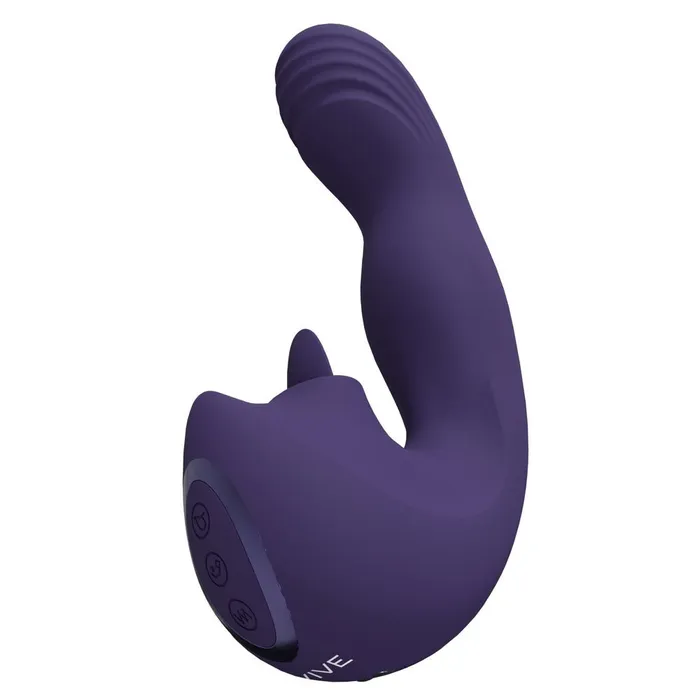 VIVE Yumi Purple USB Rechargeable Triple Motor Vibrator Shots Toys Vibrators VIVE Yumi Purple USB Rechargeable Triple Motor Vibrator Shots Toys Vibrators