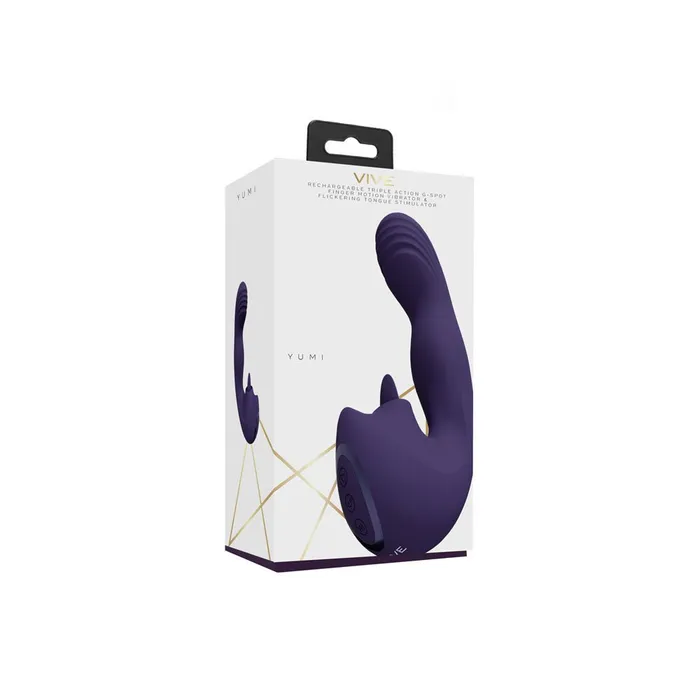 VIVE Yumi Purple USB Rechargeable Triple Motor Vibrator Shots Toys Vibrators VIVE Yumi Purple USB Rechargeable Triple Motor Vibrator Shots Toys Vibrators
